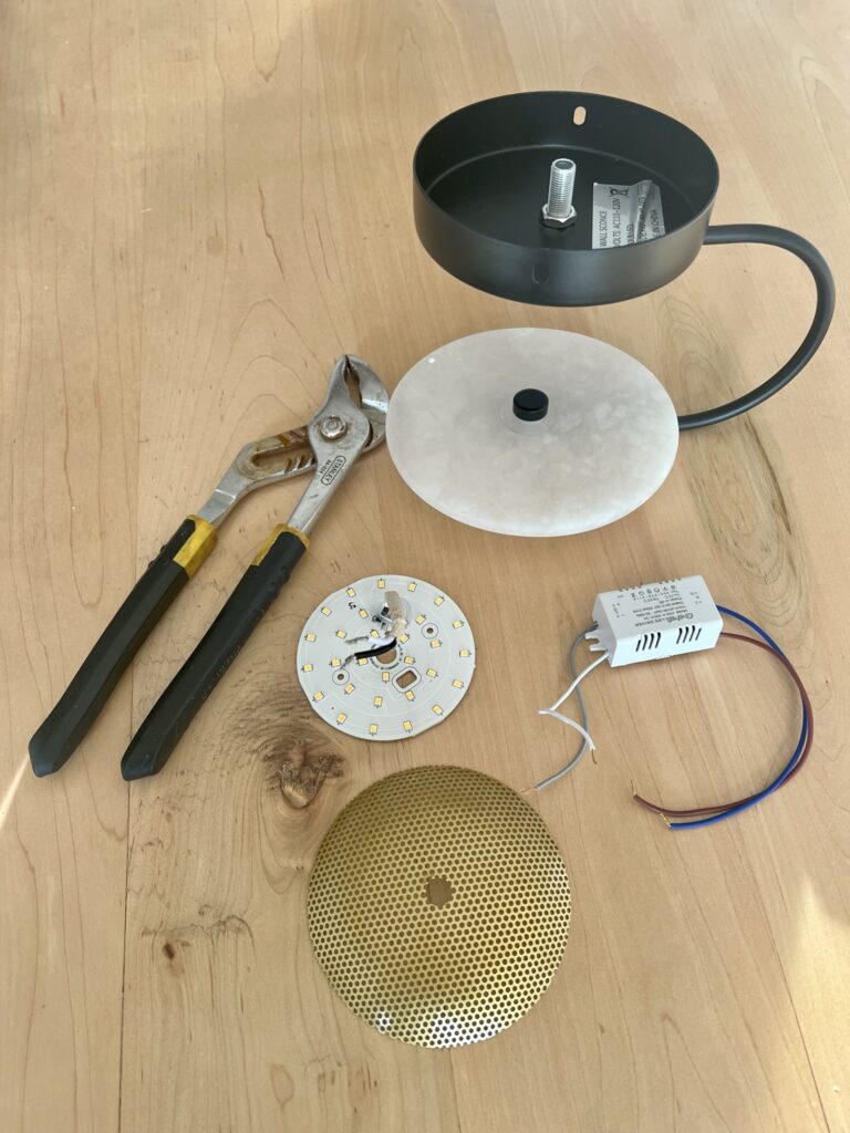 how i converted a hardwired sconce to a wireless light