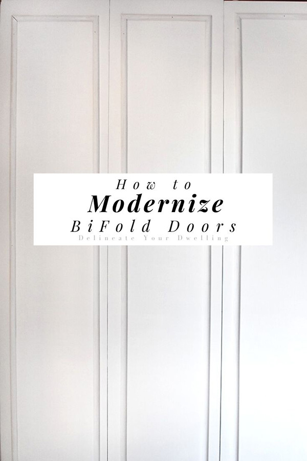 how to modernize bifold closet doors