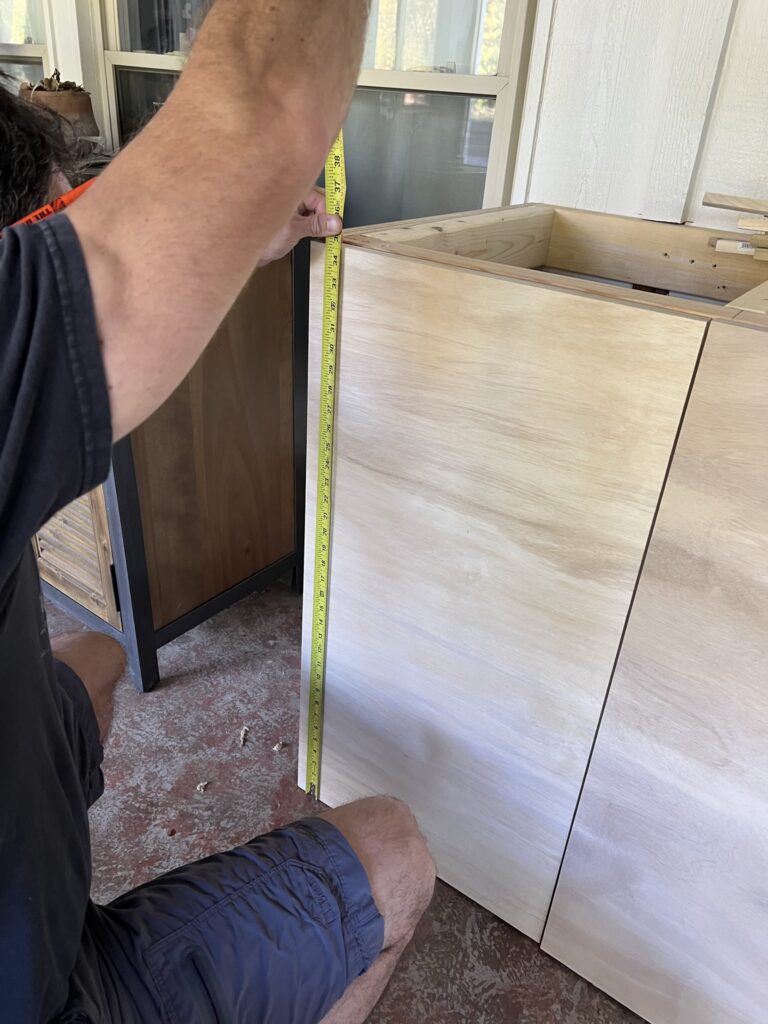 how to add slim shakers to cabinet doors