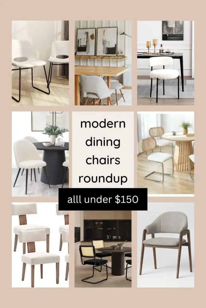 best modern dining chairs on a budget with fabric