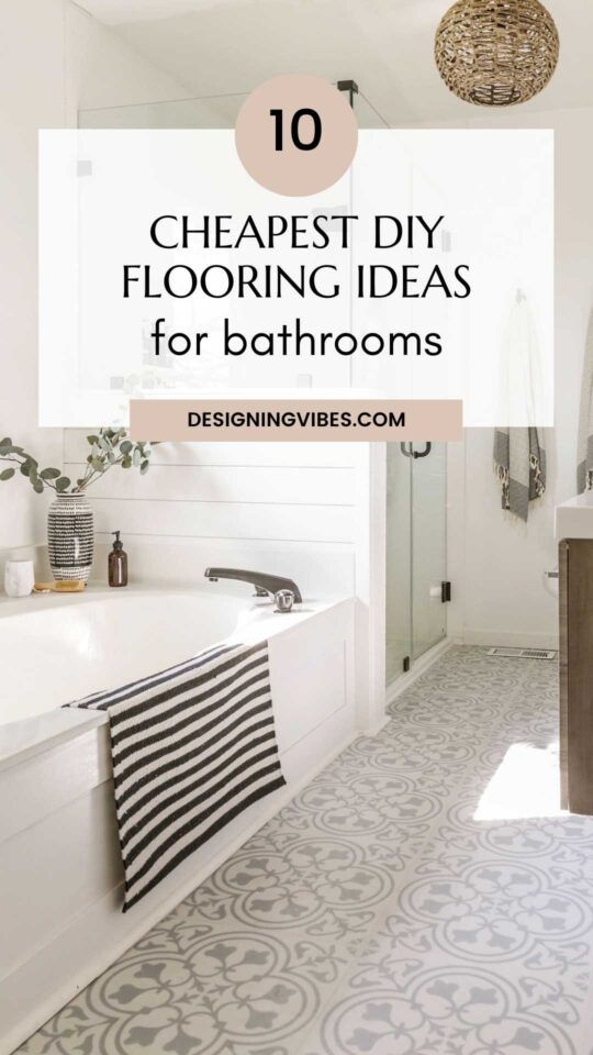 10 Cheap And Easy Diy Bathroom Flooring Ideas 7592