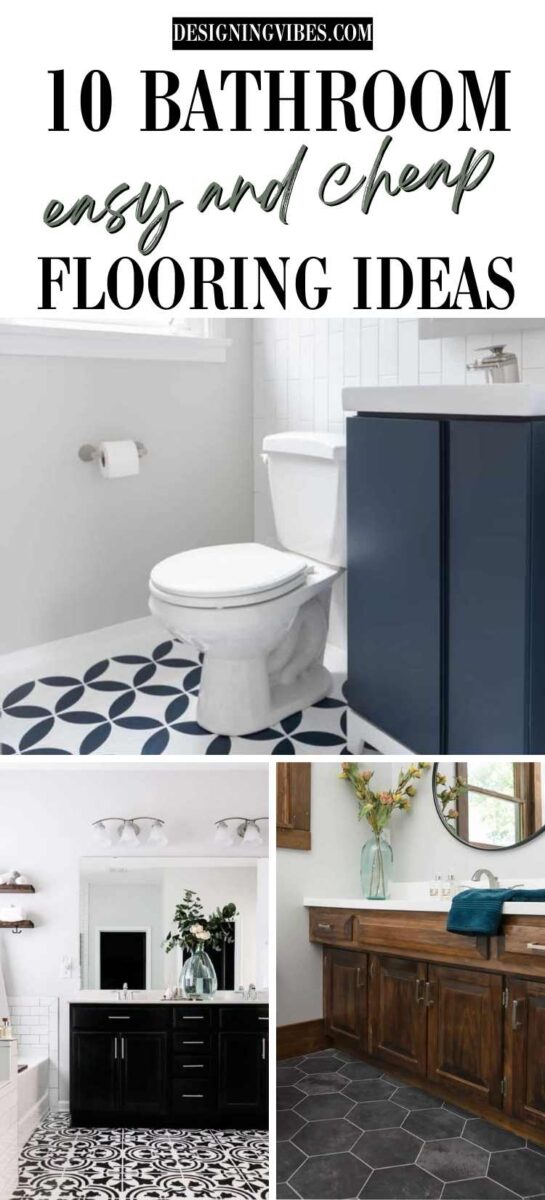 10 Cheap and Easy DIY Bathroom Flooring Ideas