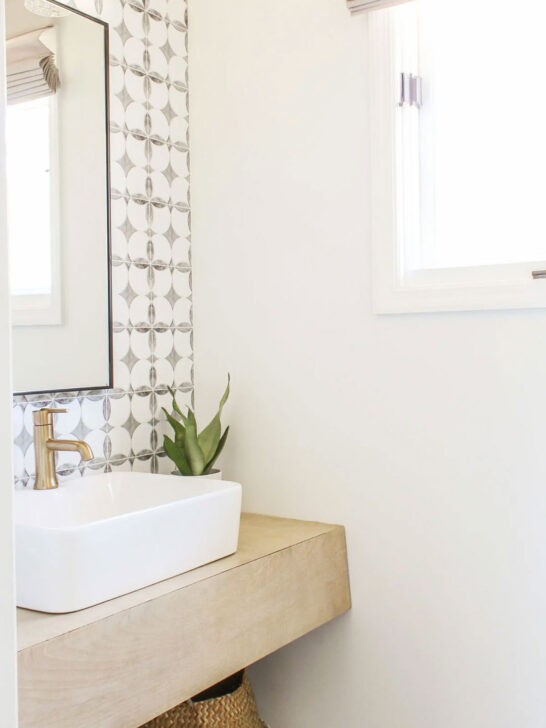 how to build a frame for bathroom mirror