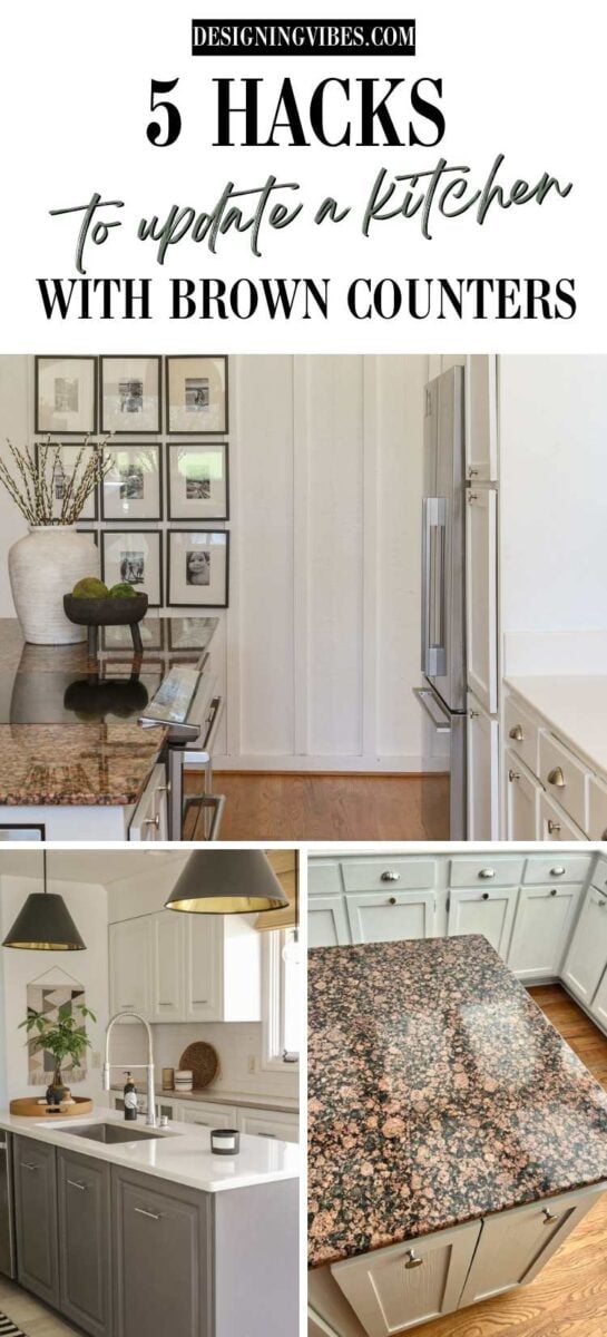 How To Update a Kitchen with Brown Granite Countertops