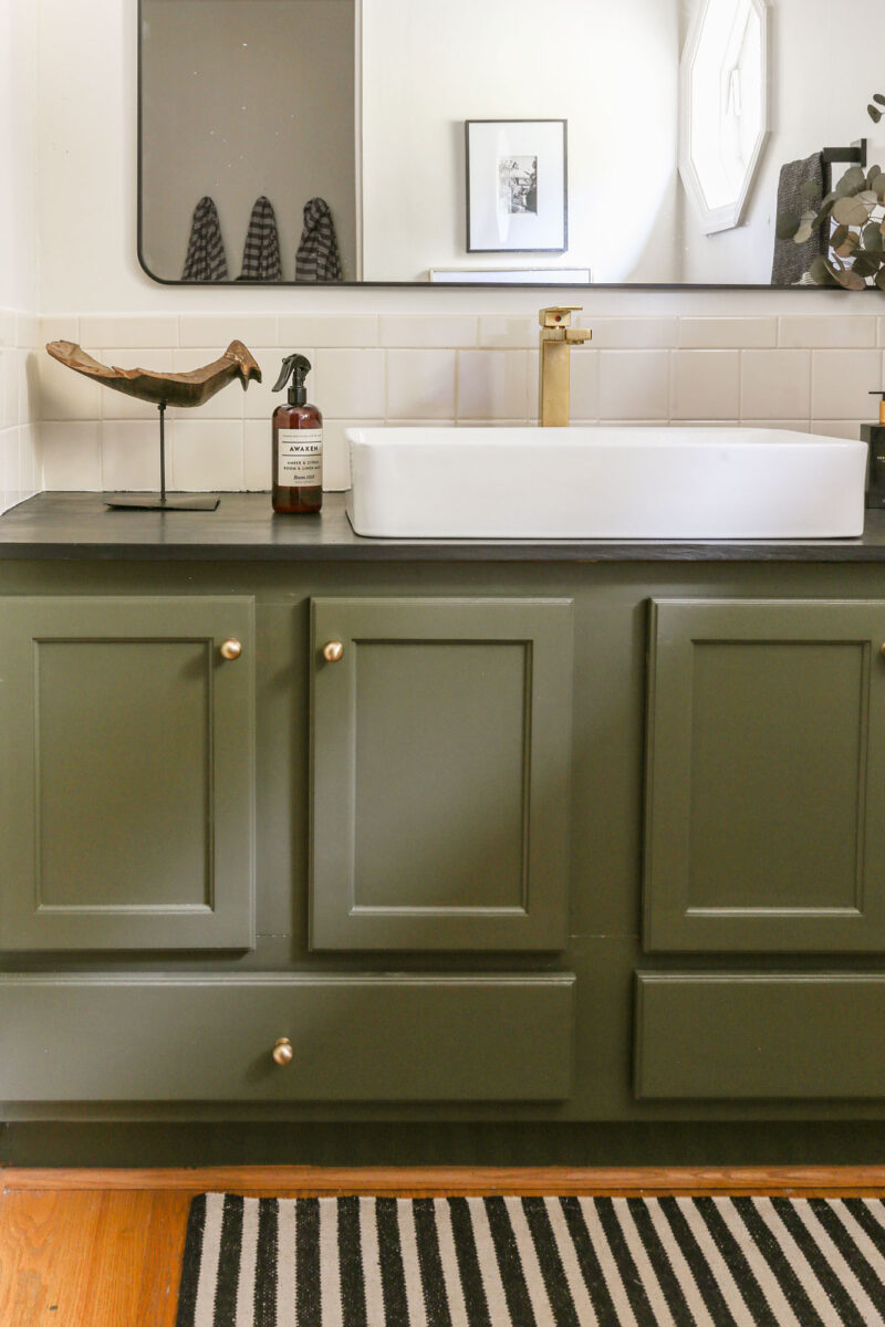 Easy DIY Bathroom Vanity Painting Tutorial