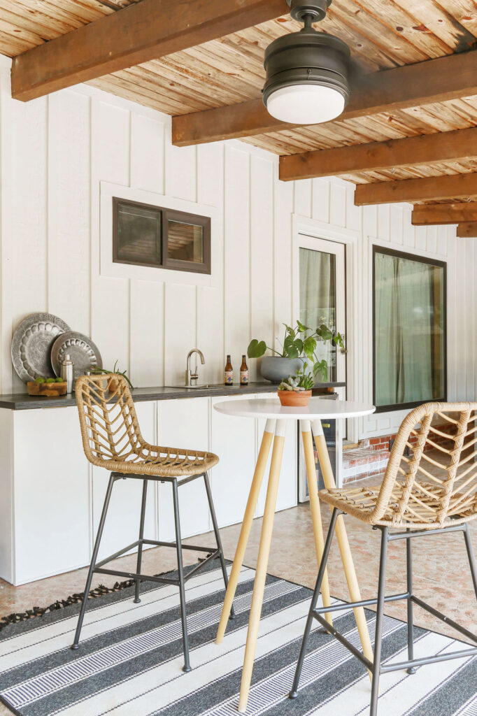 How To Build a DIY Outdoor Kitchen With Wood Frame