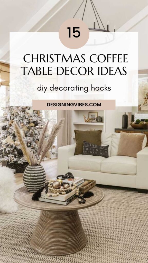 how to decorate a christmas coffee table 