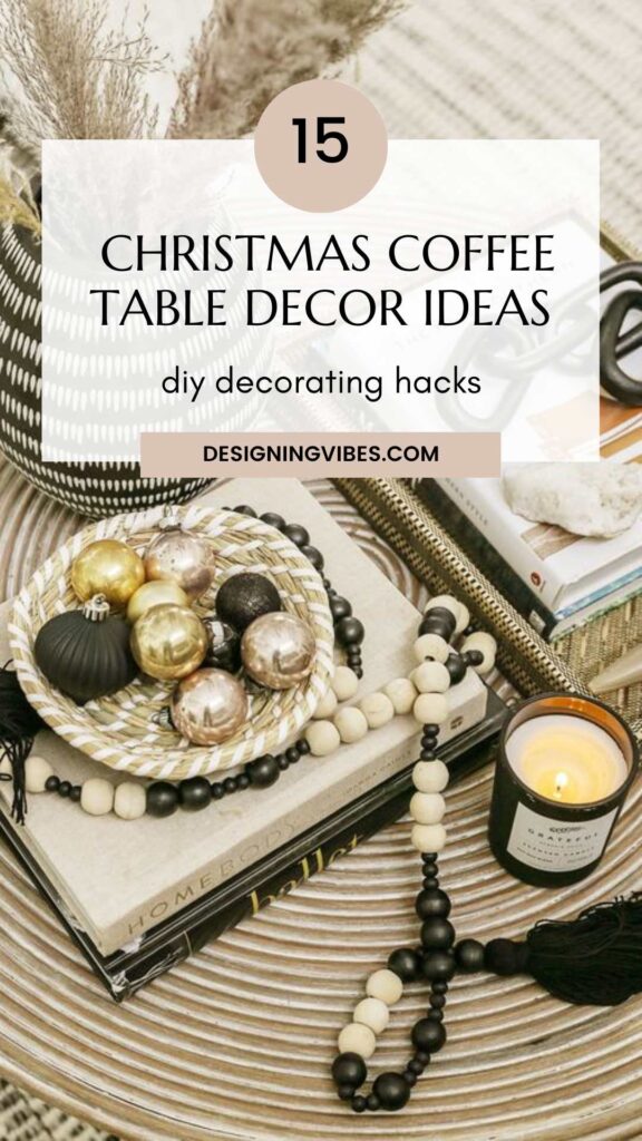 diy coffee table decorations for christmas
