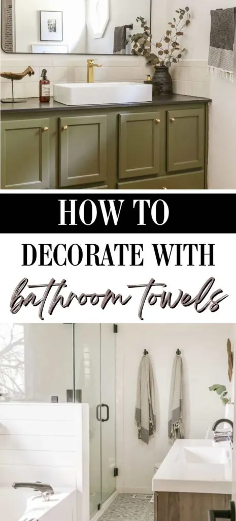 decorating with towels in a bathroom ideas