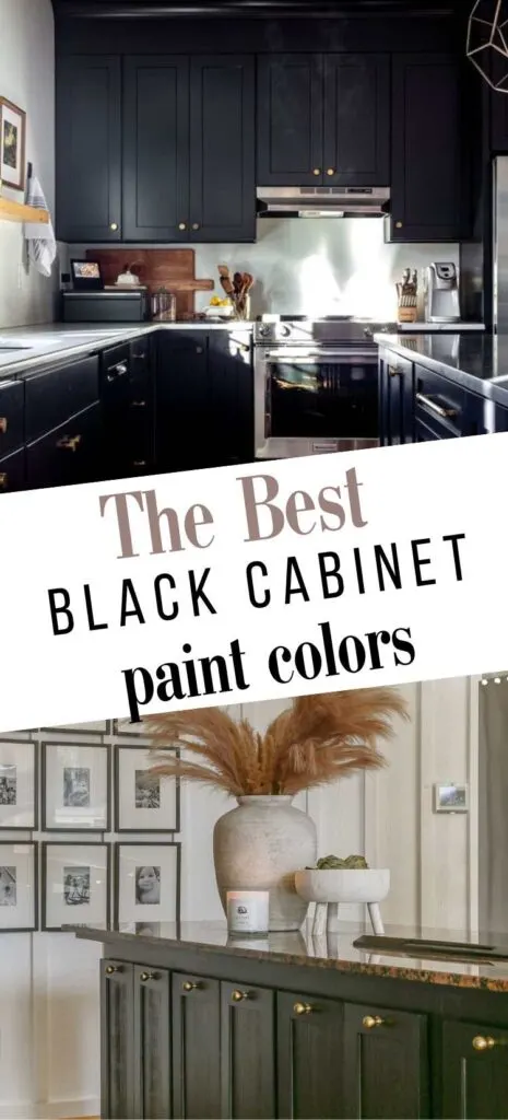 black paint color names to use on kitchen cabinets