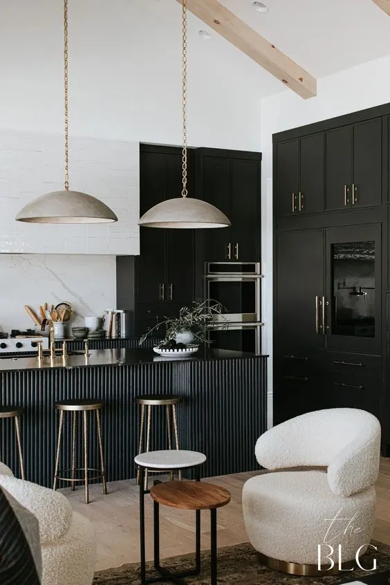 black cabinet paint color ideas for a modern kitchen 