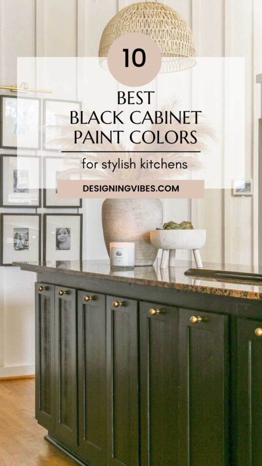 The 10 Best Black Paint Colors for Kitchen Cabinets