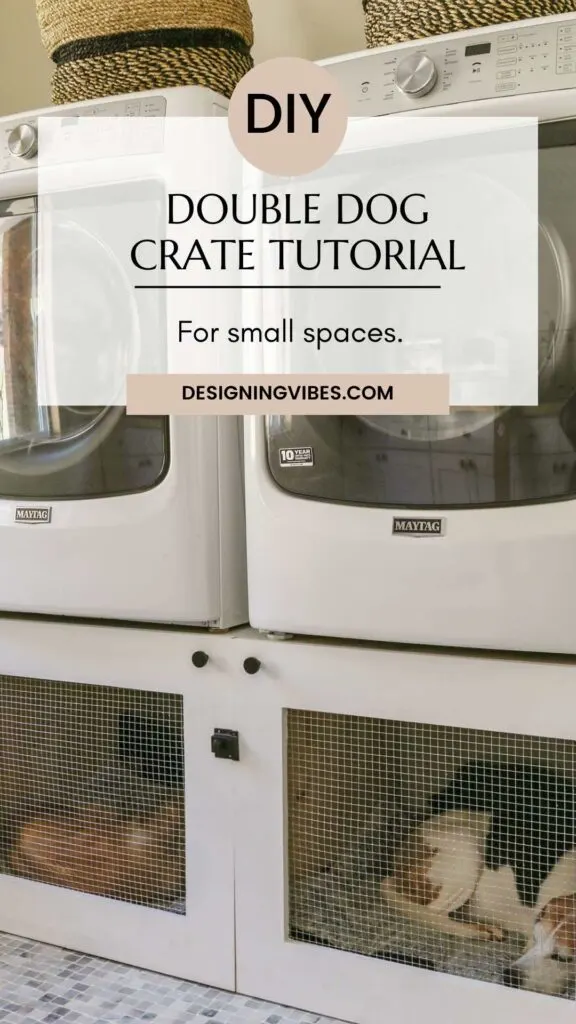diy double dog crate for small and medium dogs
