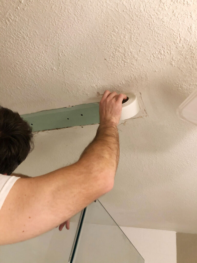 easy popcorn ceiling repair 