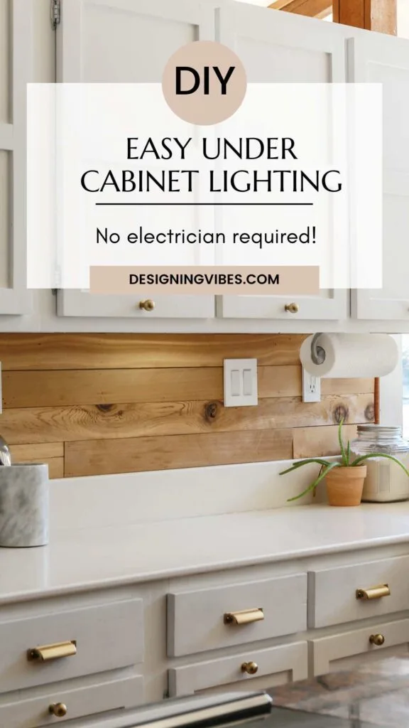 easy light install for under kitchen cabinets