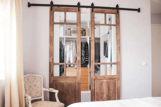 how to install barn doors in a closet