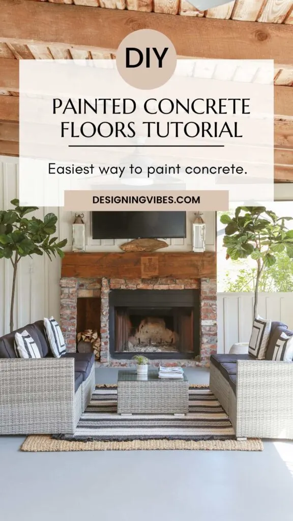 how to paint grey concrete floors on porch