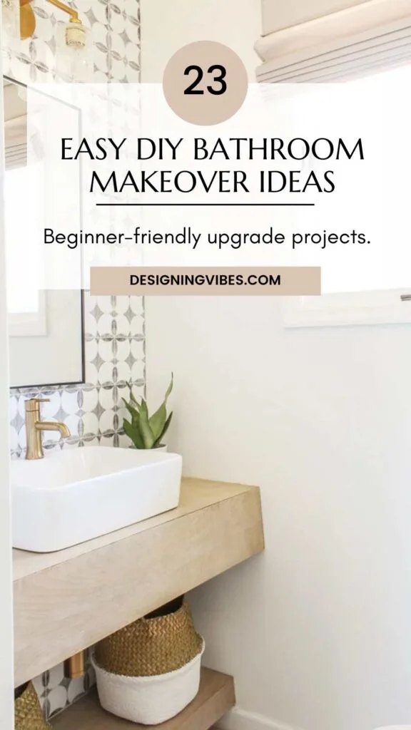 easy diy projects to remodel a bathroom