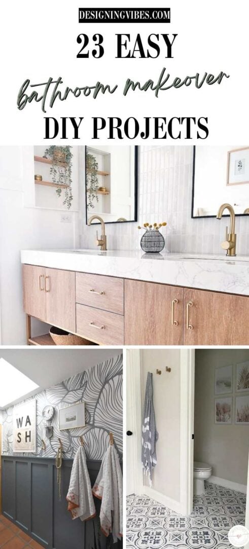 23 Easiest DIY Budget Bathroom Remodel Ideas to Try