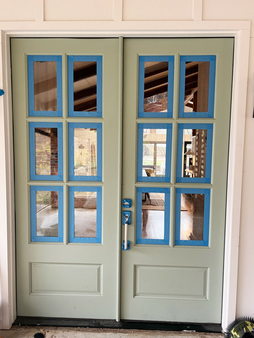 Easy DIY Painted Front Door Tutorial: No Removal Required!