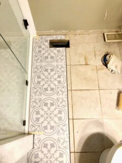 4 Ways To Cover Up Dated Bathroom Tile(No Demo Needed)