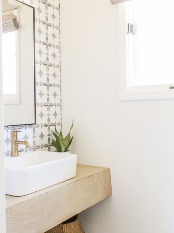 4 Ways To Cover Up Dated Bathroom Tile(No Demo Needed)