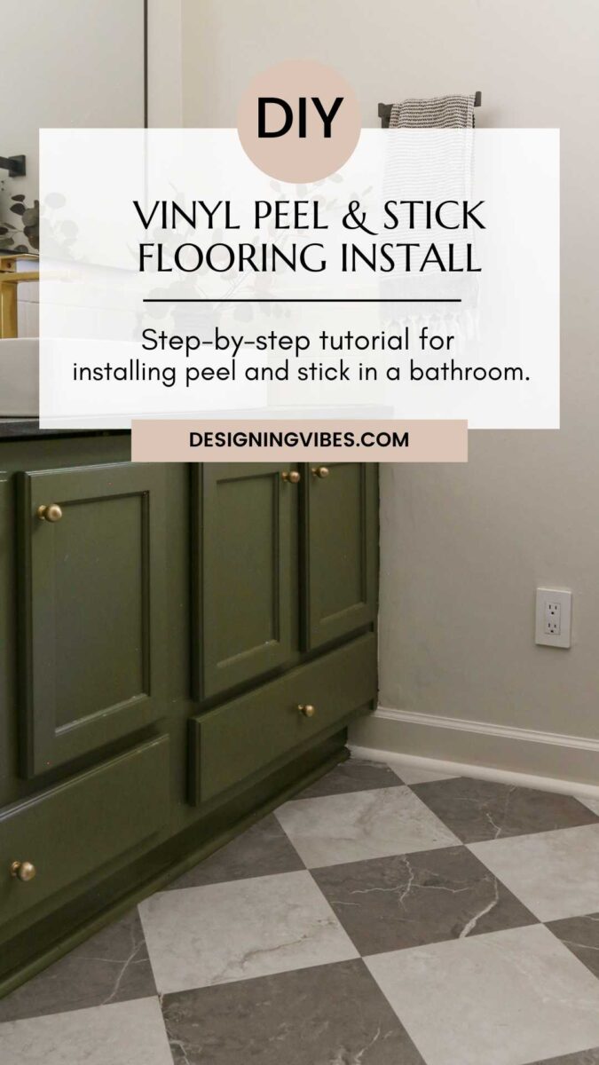 How To Install Vinyl Peel and Stick Tiles on Bathroom Floors