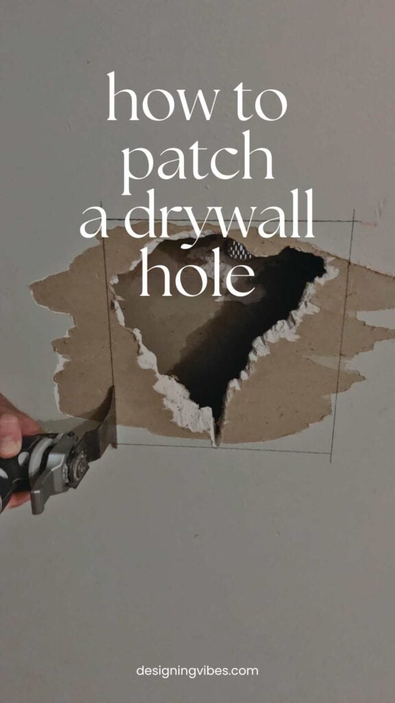 patching a hole in drywall