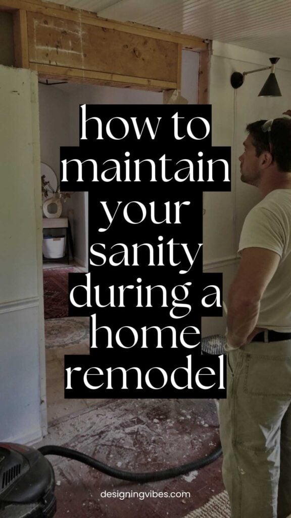 diy home renovation on a fixer upper with walls being knocked down 