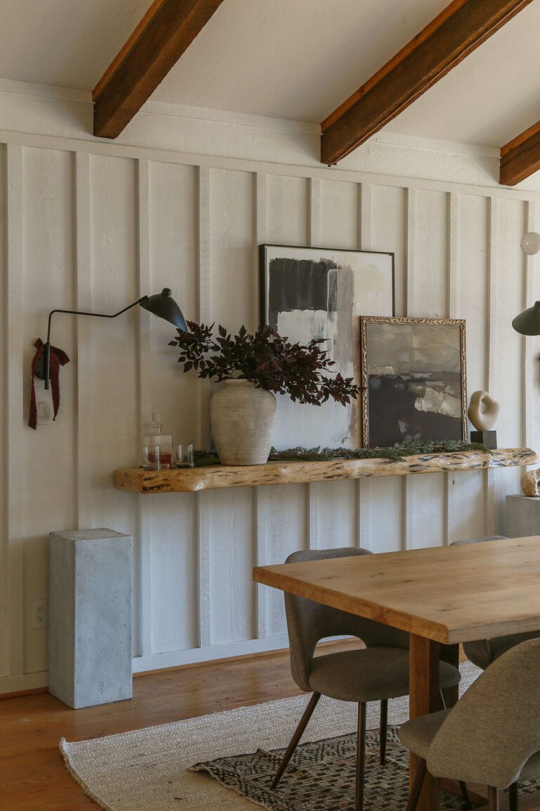 A Moody, Minimal Lake Cottage Christmas