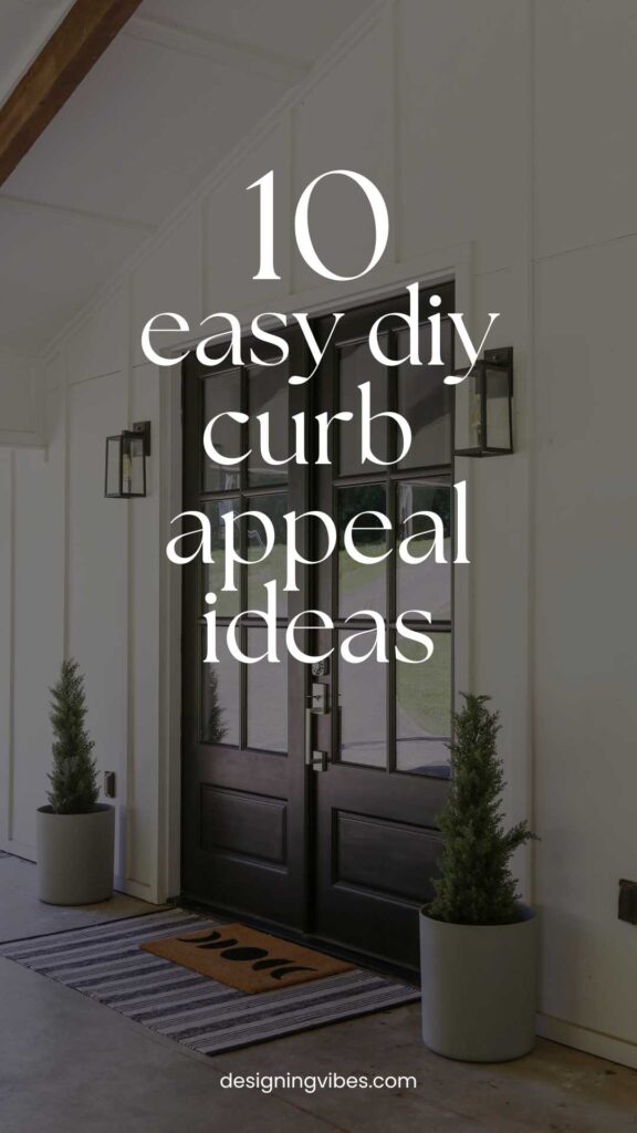 easy projects i used to boost curb appeal including my diy painted doors and shutters